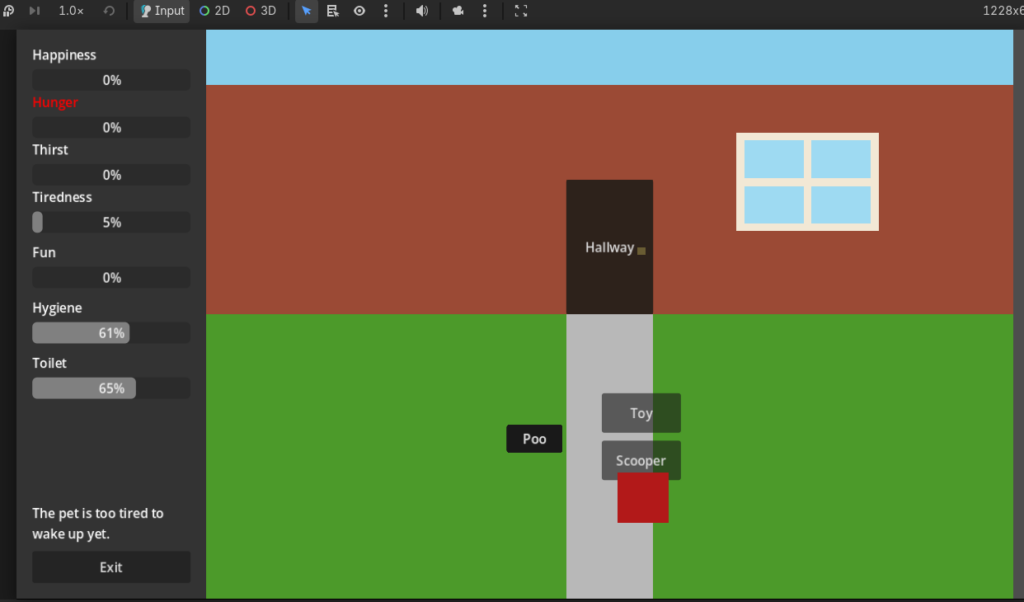 Pet Game - Outdoor Area - Early Development