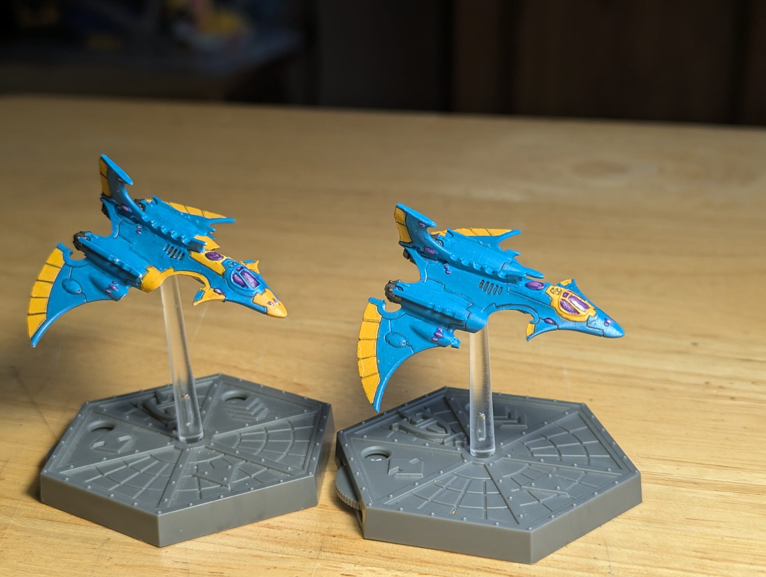 Aeronautica Imperialis - Aeldari - Fiannaid-Baharr - Hemlock Wraithfighters 1 & 2